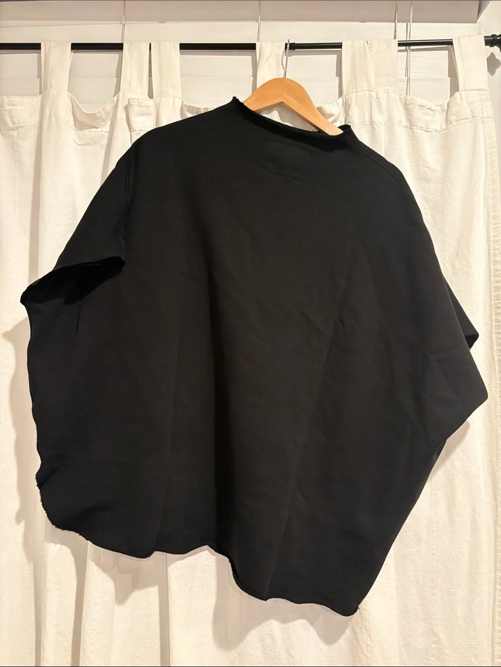 Frank & Eileen Audrey Funnel Neck Capelet O/S One Size Black Top Women’s Minimal - Picture 7 of 9